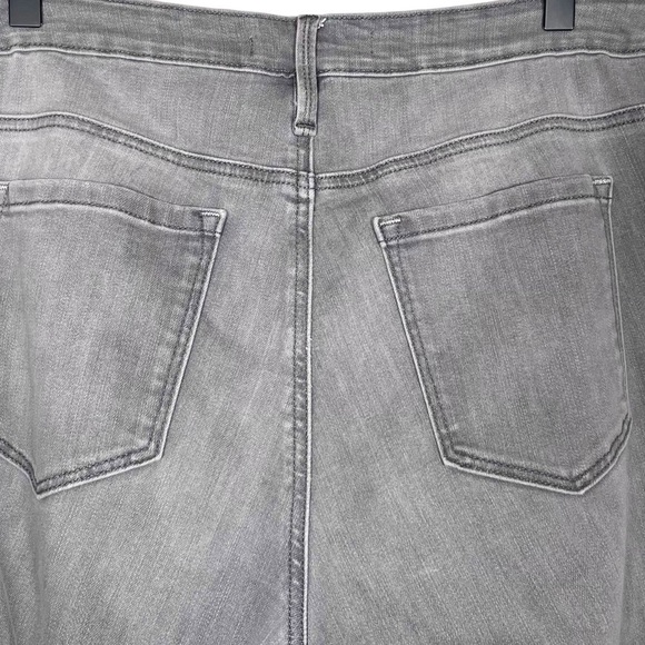 Athleta Sculptek Skinny Jean Grey Wash Size 12 - Picture 6 of 11